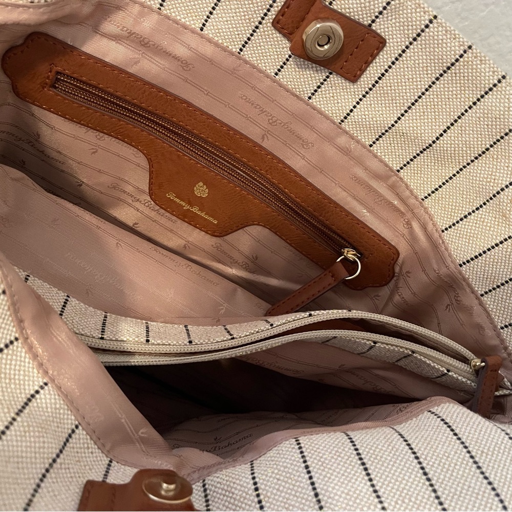 Tommy Bahama Purse Tote Bag Beach Bag Travel Bag - Picture 3 of 13